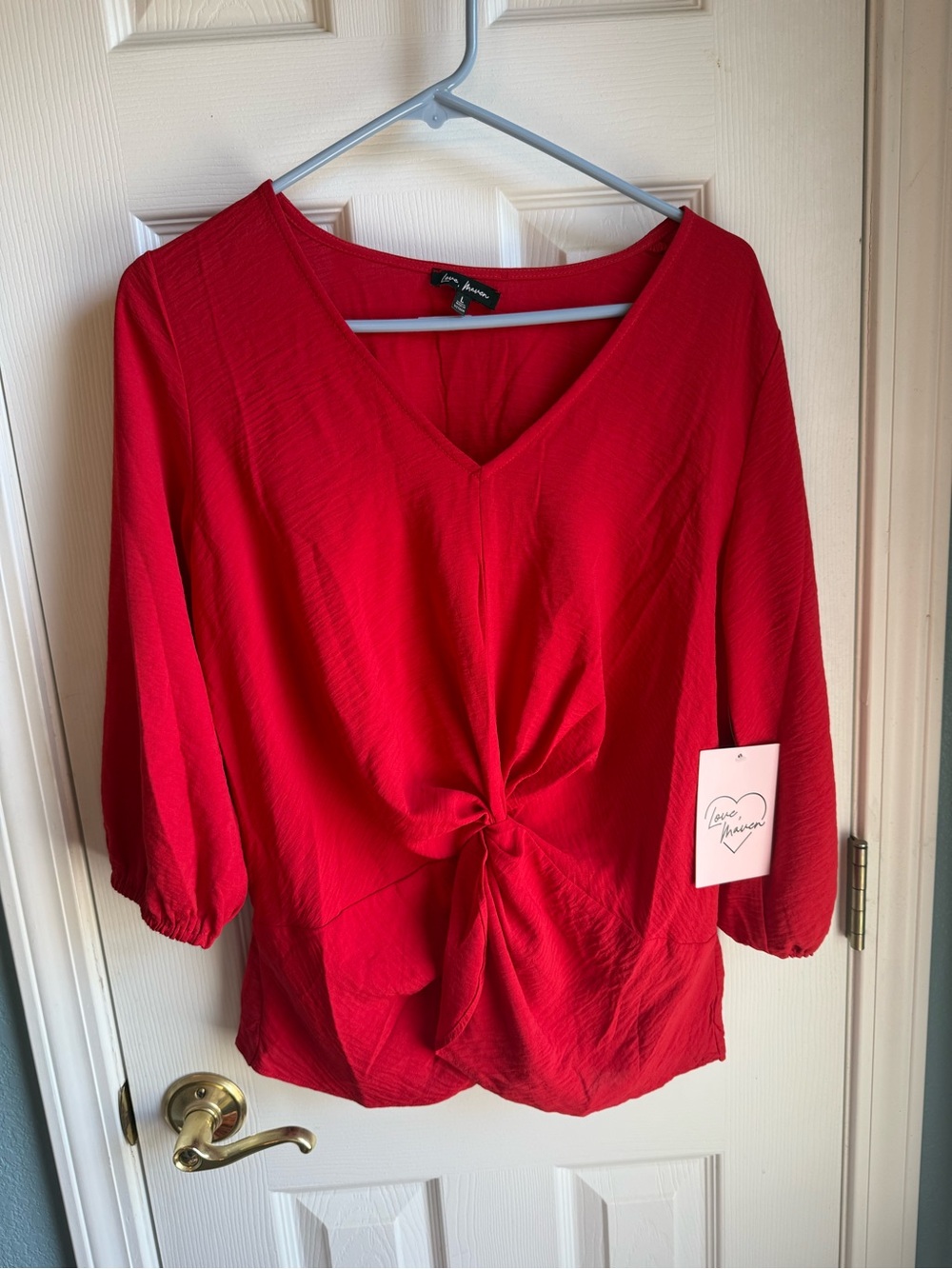 Love, Maven V-Neck Front Twist Blouse (Loose Brand Tag)